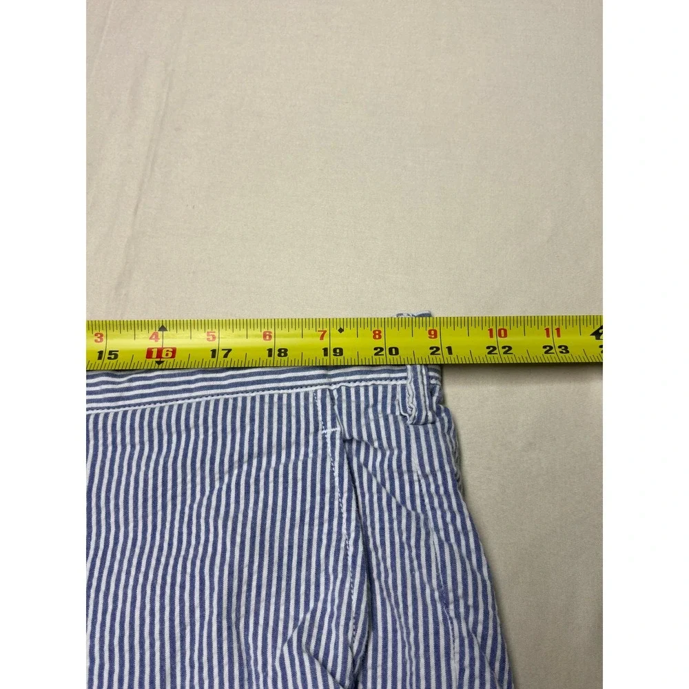 Polo Ralph Lauren Mens 40X9 Seersucker Shorts Blue White Striped Stretch Classic